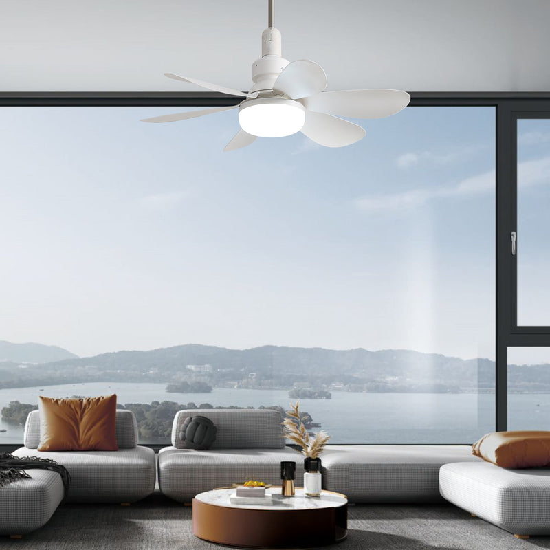 20-Inch Socket Fan Light Portable Ceiling Fan with Light and Remote by HouseOfZazla