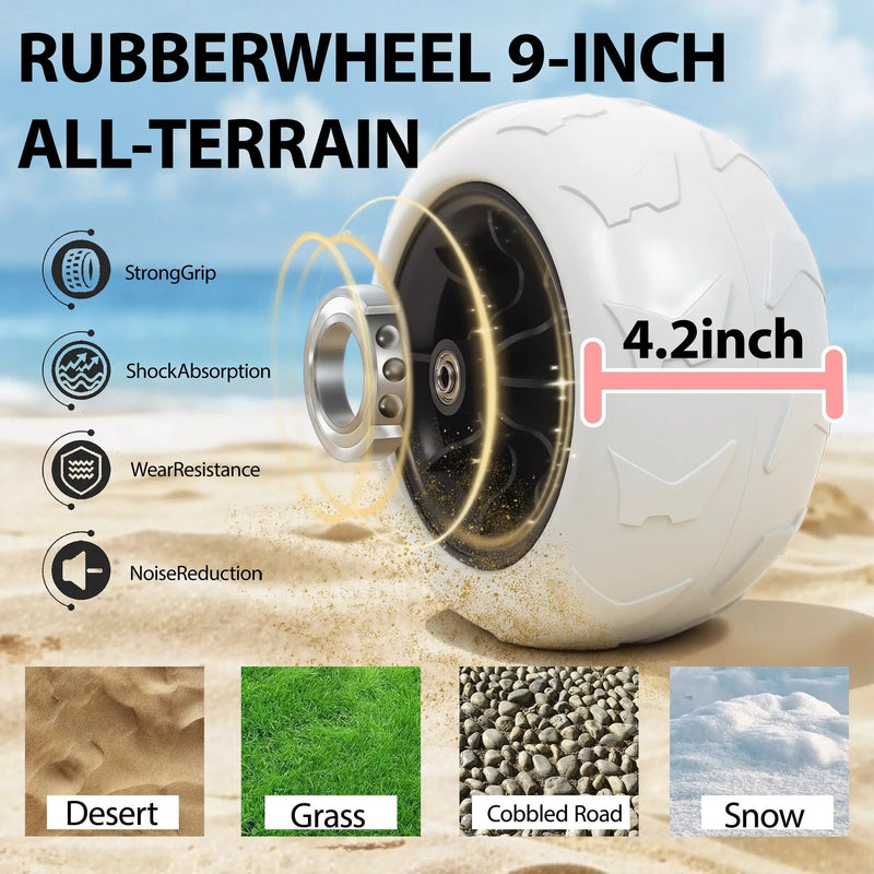 Beach Wagon with Big Wheels for Sand 500lbs Capacity by HouseOfZazla