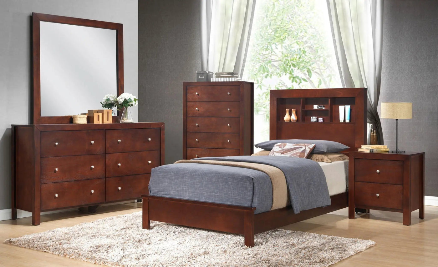 Bed With Transitional Design Stylish by HouseOfZazla