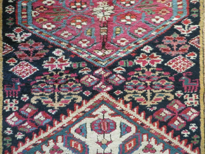 4' X11' Antique Handmade Turkish Anatolian Wool Corridor Kalegy Runner Rug by Jewel Rugs