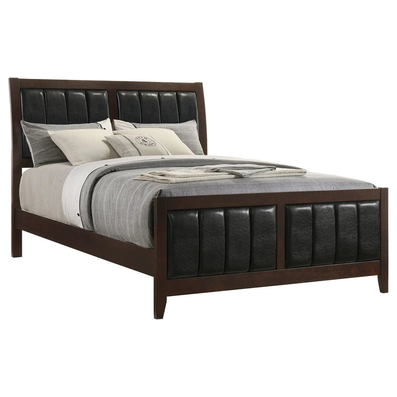 Carlton Wood Queen Panel Bed Cappuccino by Unique Piece Furniture