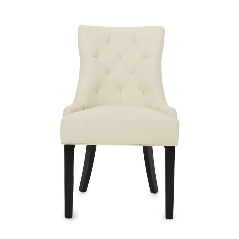 Cheney Contemporary Dining Chair Tufted Upholstery (Set of 2) by HouseOfZazla