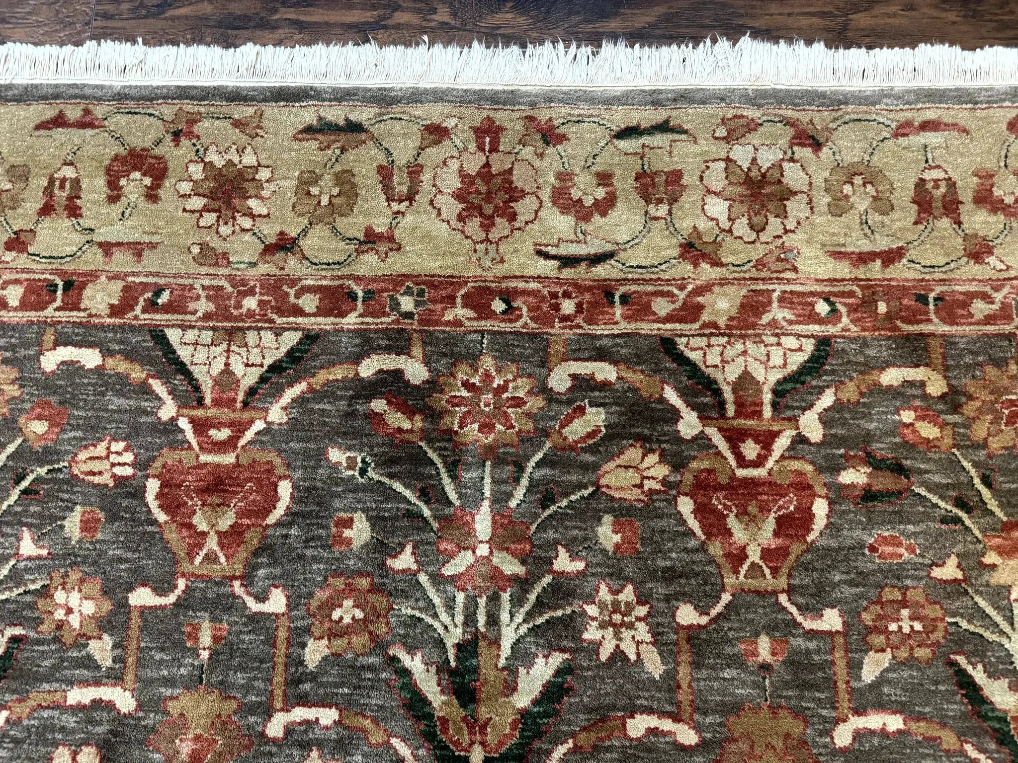 Pak Persian Mahal Rug 6x9, Floral Handmade Wool Traditional Oriental Carpet by Jewel Rugs