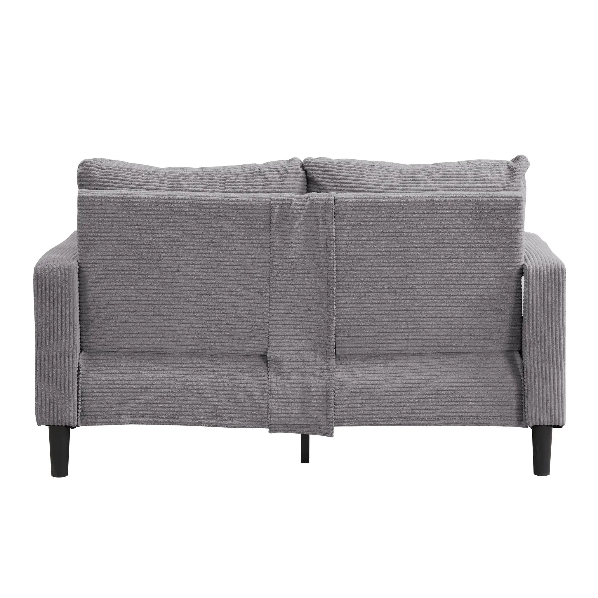 Modern Upholstered Loveseat Sofa, High Resilience by HouseOfZazla