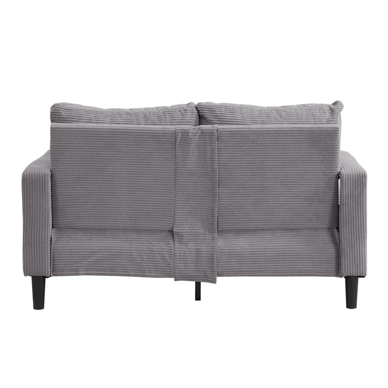 Modern Upholstered Loveseat Sofa, High Resilience by HouseOfZazla