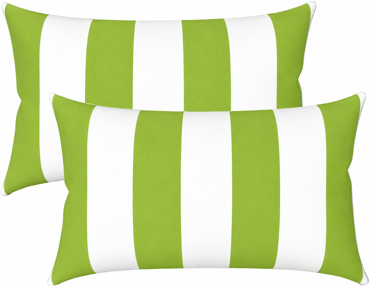 4 Pack Outdoor Lumbar Pillow Covers - 12x20 Inch by HouseOfZazla