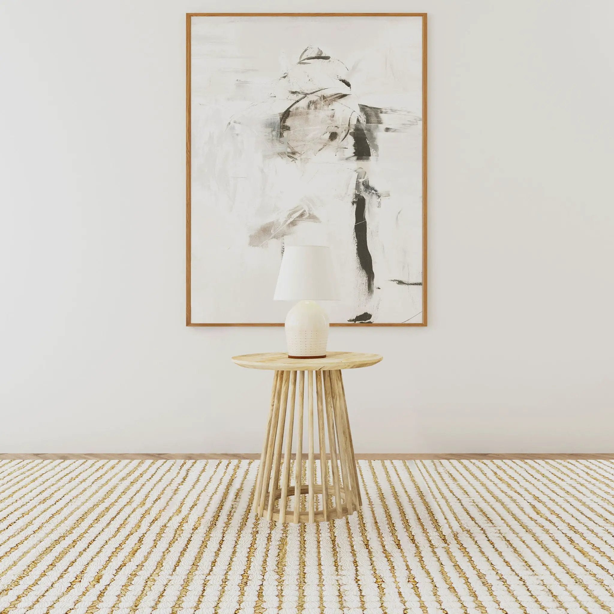 Touhy Round Solid Wood End Side Table Natural Mango by Unique Piece Furniture