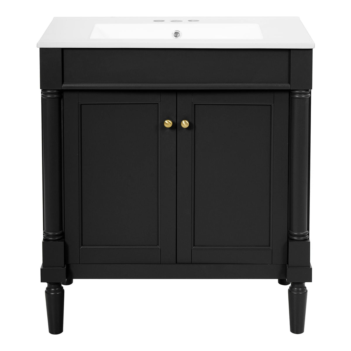 Bathroom Vanity Cabinet With Sink, Soft Close Doors, Storage Cabinet