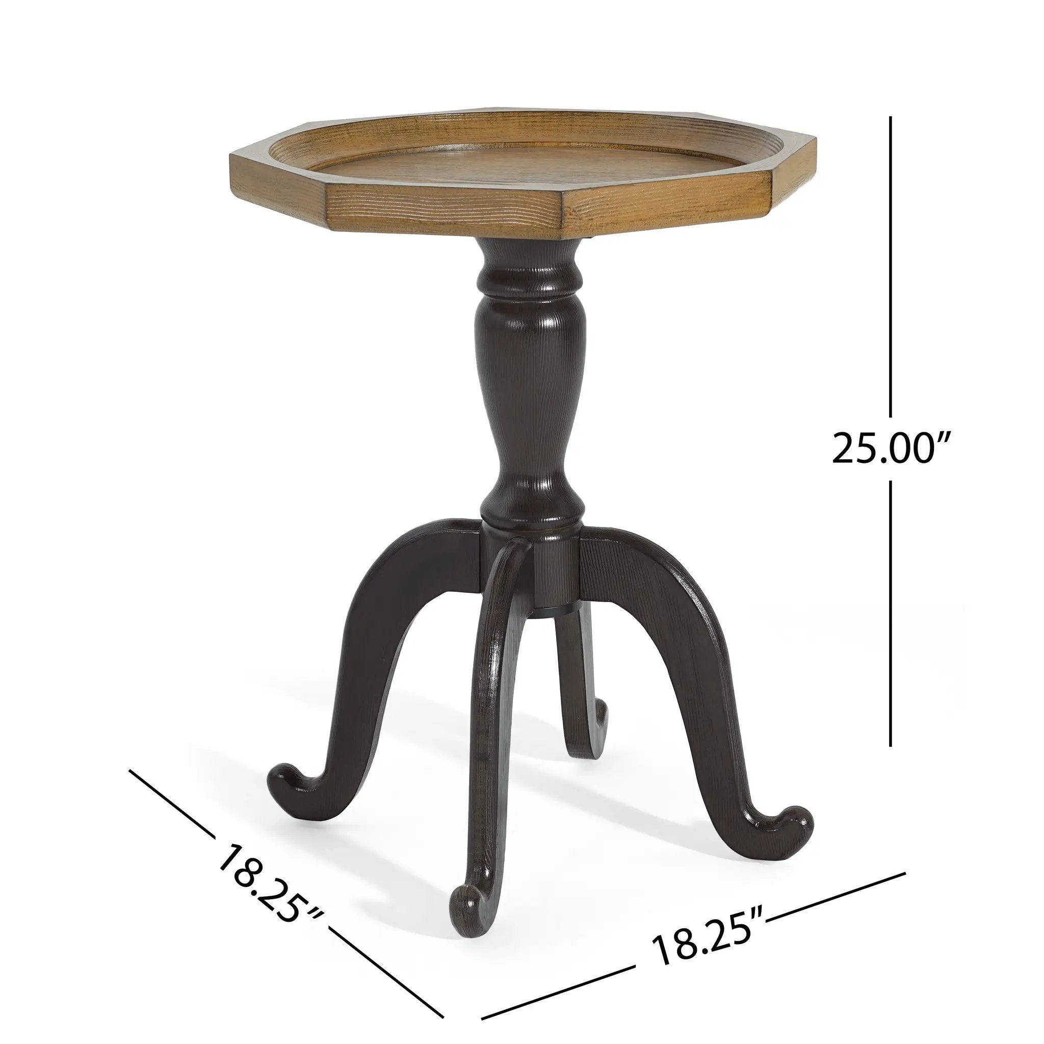 End Table (Natural + Black) by HouseOfZazla