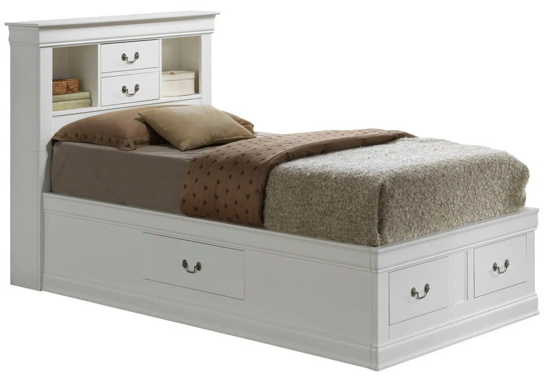 Traditional Style Bookcase Storage Bed by Unique Piece Furniture