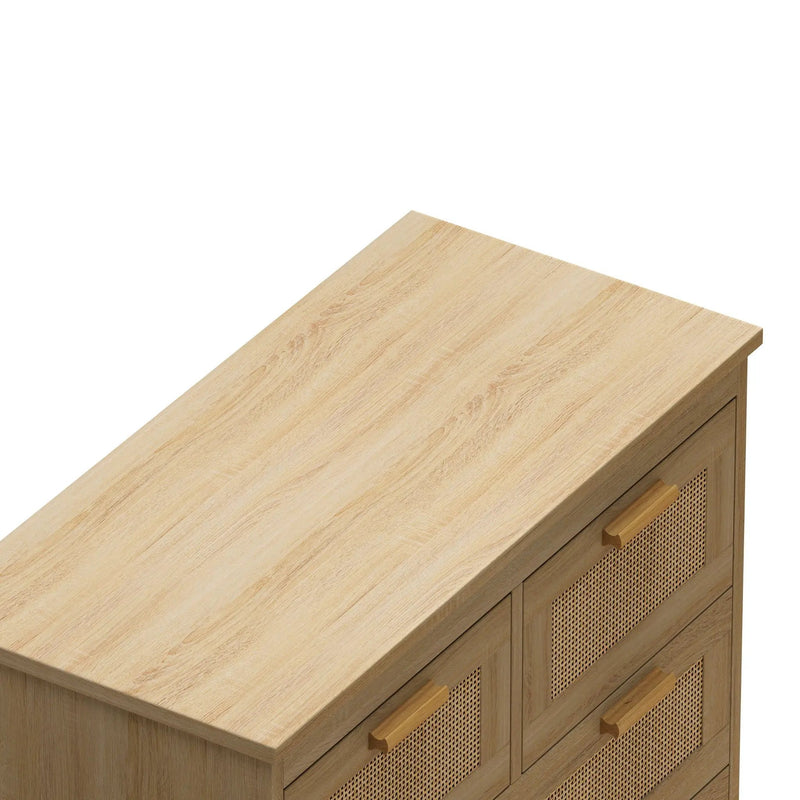 Cabinet With 4 Drawers For Bedroom - Natural by HouseOfZazla