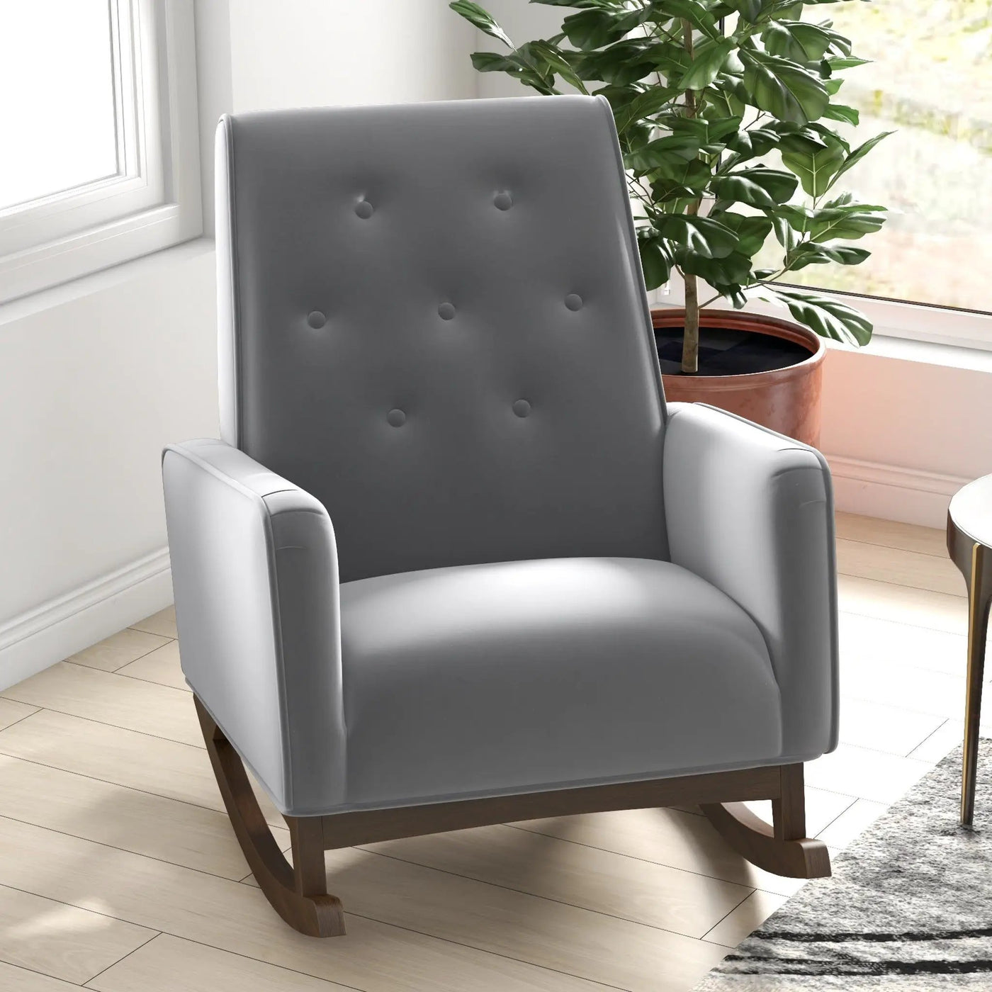 Demetrius - Solid Wood Rocking Chair by HouseOfZazla