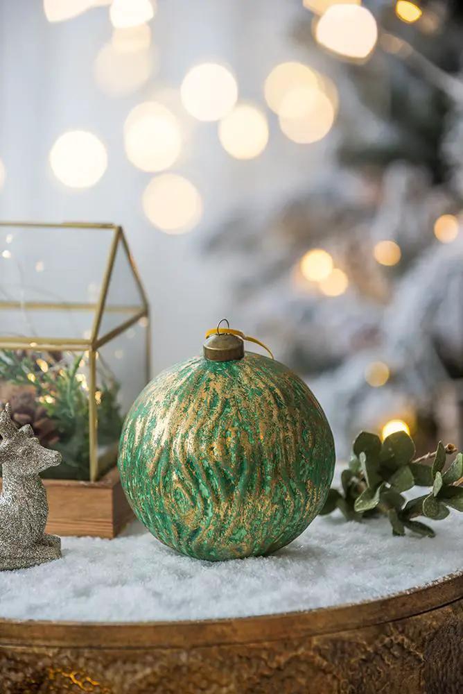 Christmas Ball Glass Decorative Hanging Ball Christmas Tree Ornaments For Holiday Party Decorations by Unique Piece Furniture
