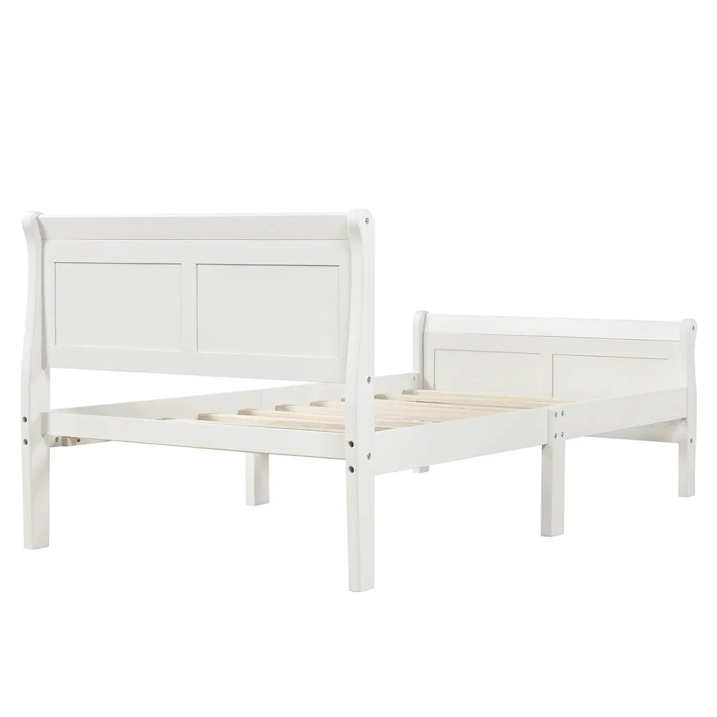 Platform Bed Frame Mattress Foundation Sleigh Bed With Headboard / Footboard / Wood Slat Suppor by Unique Piece Furniture