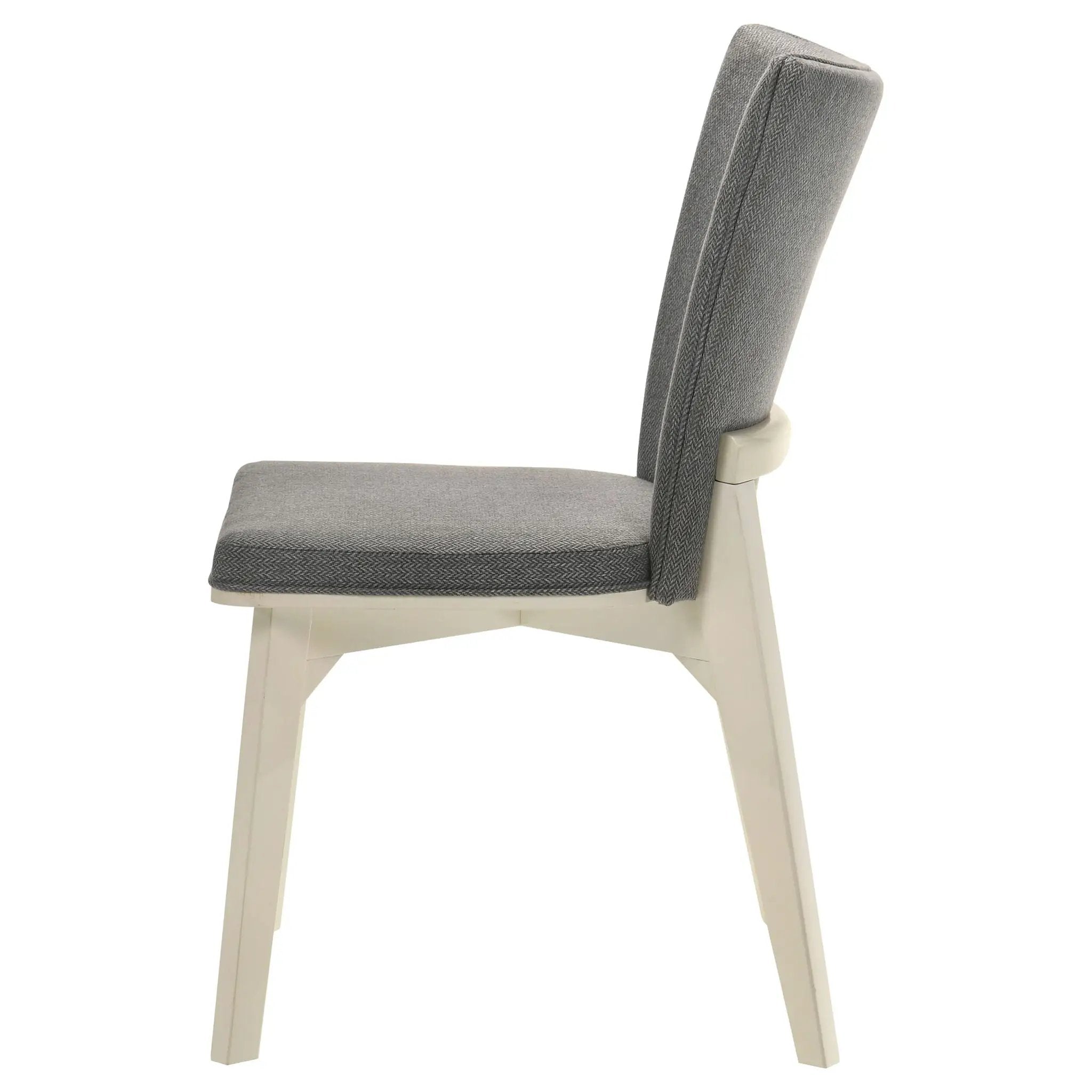 Biloxi Upholstered Dining Side Chair Grey (Set of 2) by Unique Piece Furniture