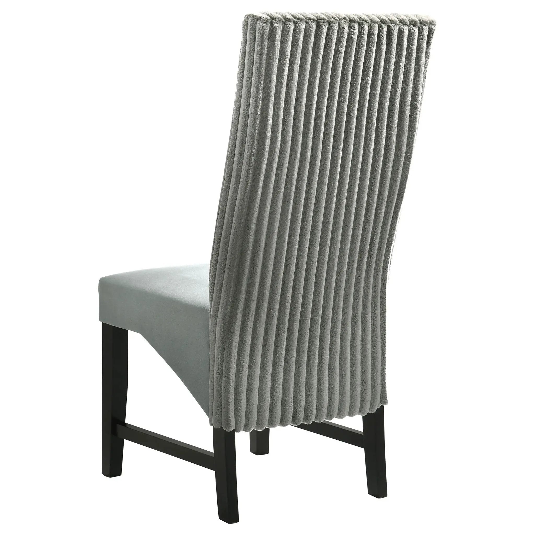 Barrand Upholstered Dining Side Chair Grey (Set of 2) by Unique Piece Furniture