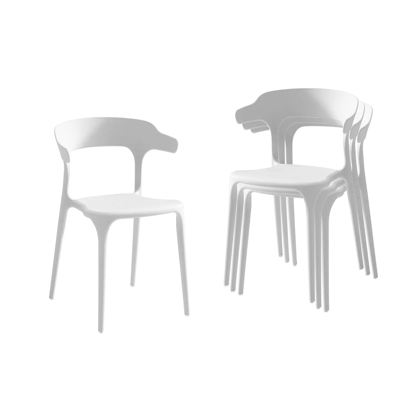 Stackable Chairs (Set of 4) by Unique Piece Furniture