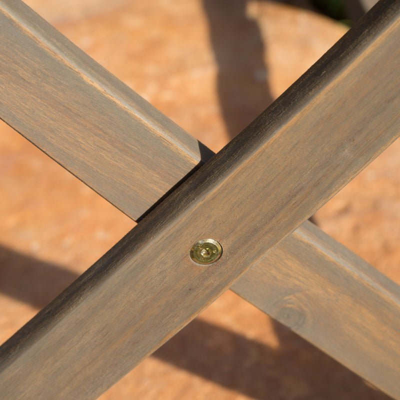 Blissique Outdoor Foldable Wood Dining Table With Slat Design by HouseOfZazla