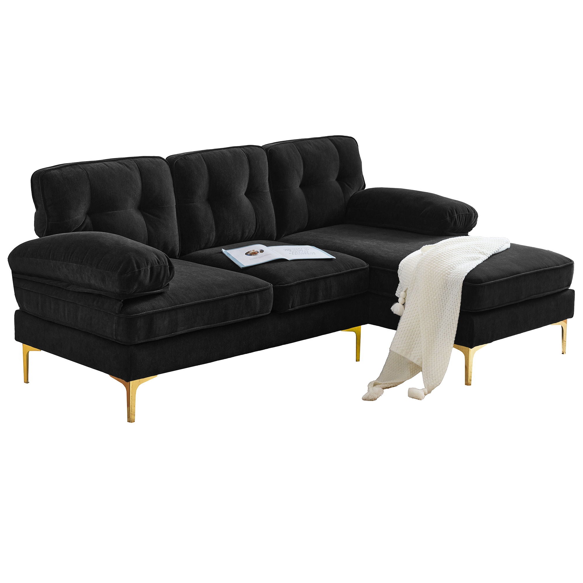 Modern L Shaped Sectional Sofa For Living Room by HouseOfZazla