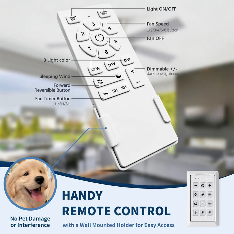 Low Profile Flush Mount Intergrated LED Ceiling Fan With Light And Reversible Quiet Motor by HouseOfZazla