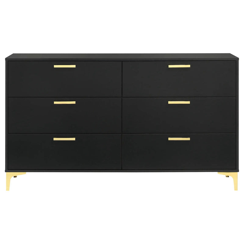 Kendall 6-drawer Dresser Black by Unique Piece Furniture