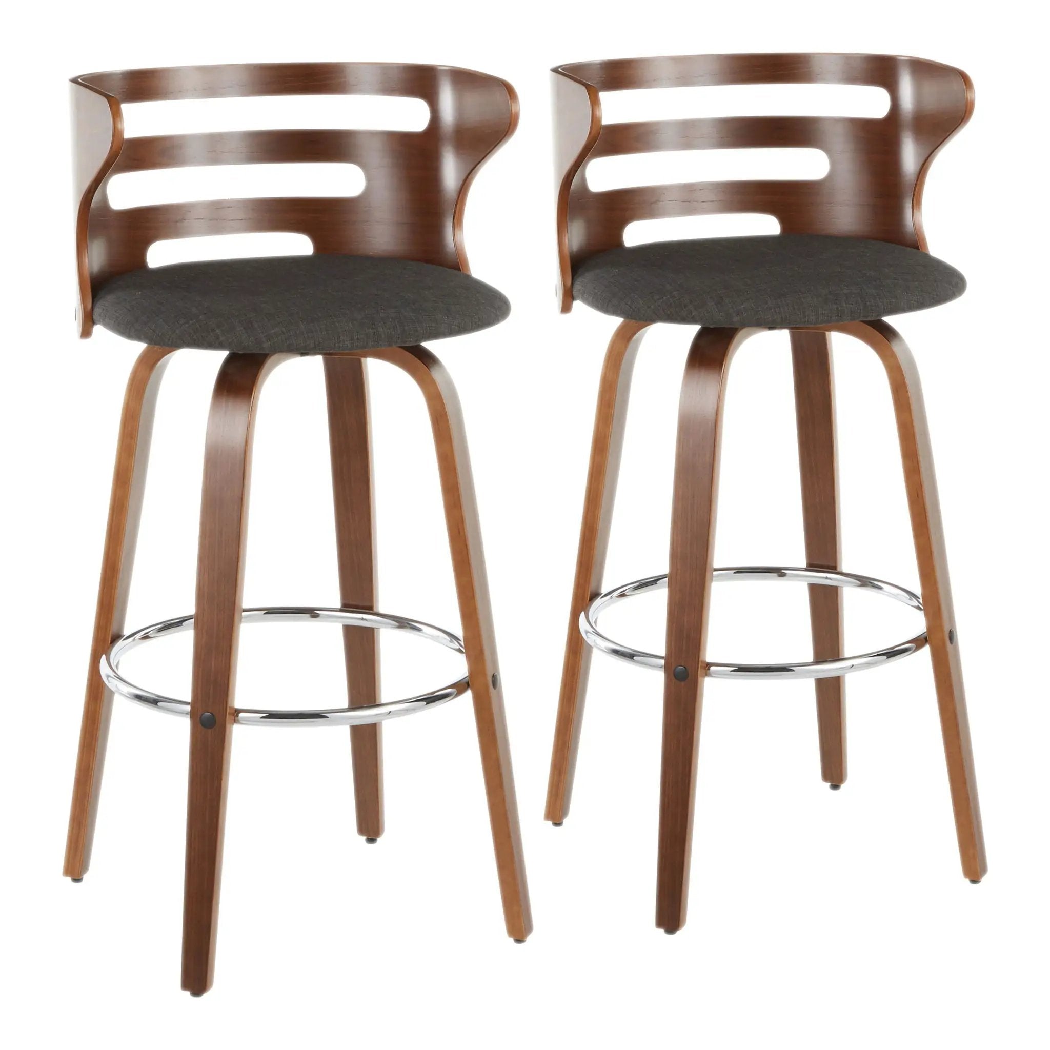 Cosini - Mid Century Modern Fixed Height Barstool With Swivel (Set of 2) by Unique Piece Furniture