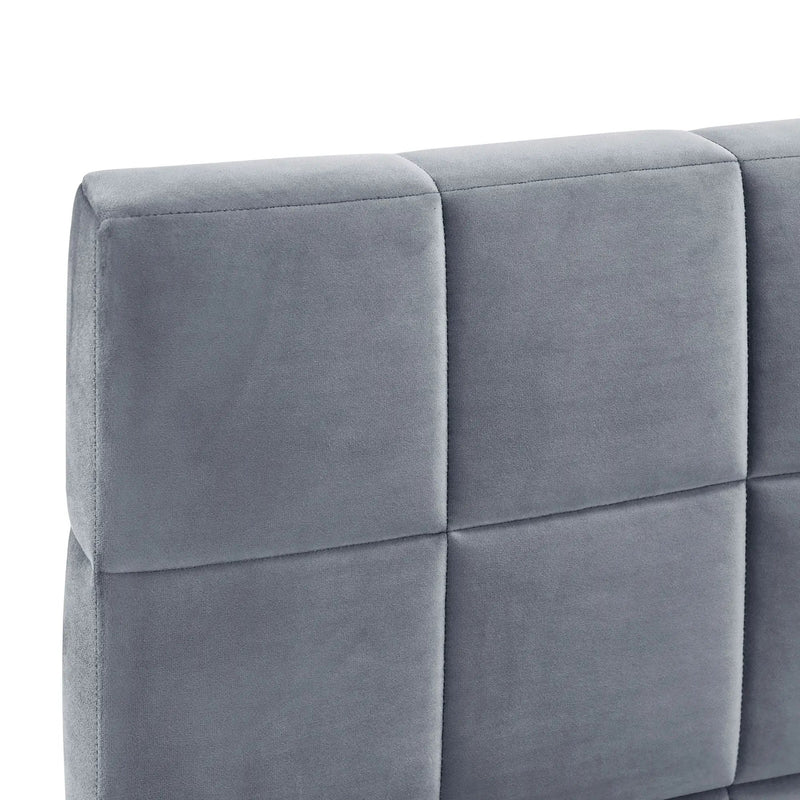 Full Size Upholstered Classic Mid Century Modern Daybed / Sofa Bed Frame, Elegant Design - Gray