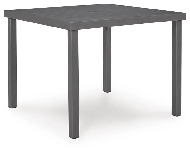 Rocky Creek - Square Dining Table With Umbrella Option - Gray by Unique Piece Furniture