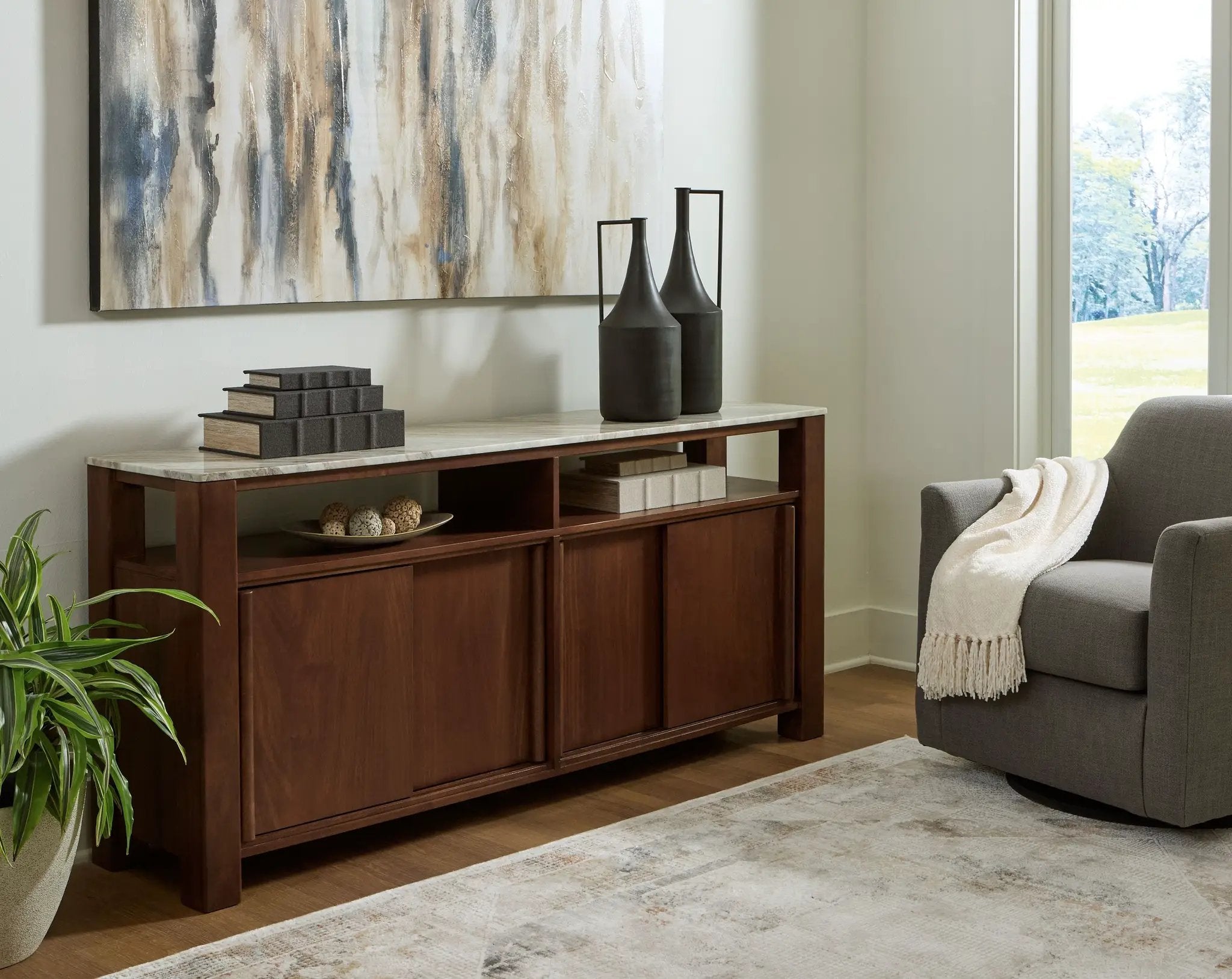 Tobinville - Accent Cabinet - Dark Brown by Unique Piece Furniture