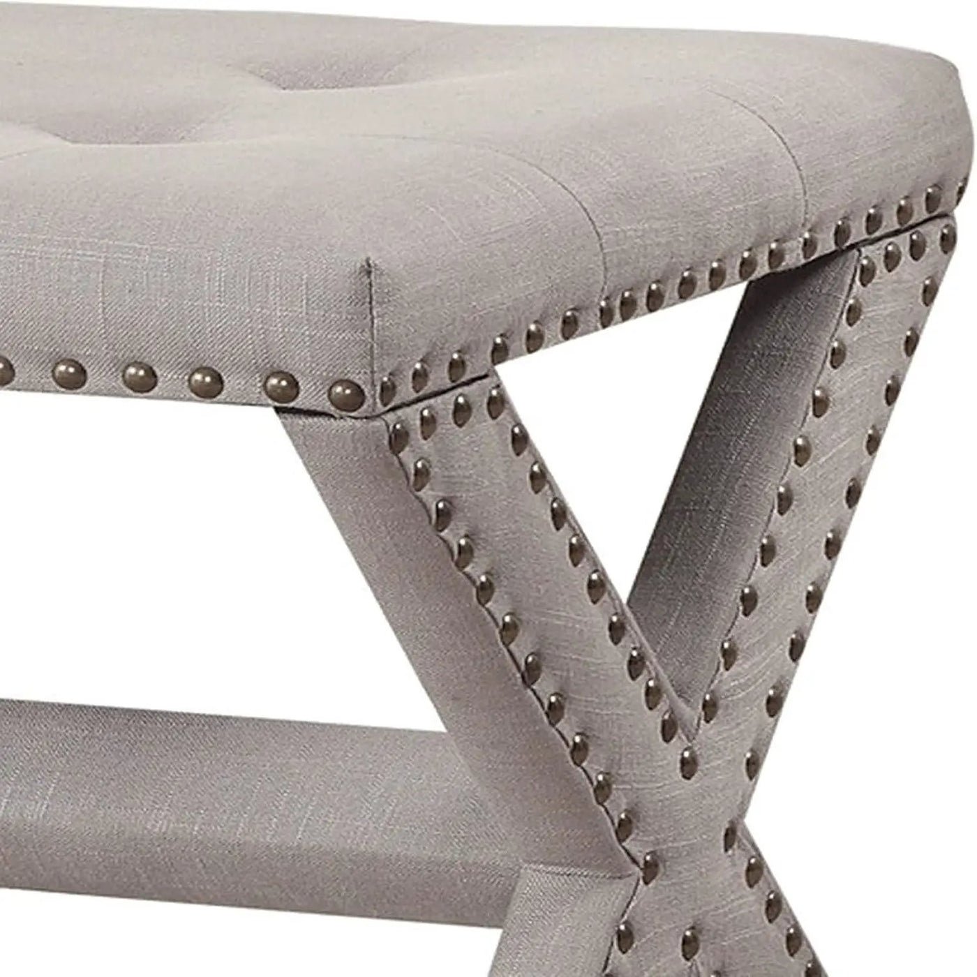 Upholstered Accent Bench With Nailhead Trim by Unique Piece Furniture