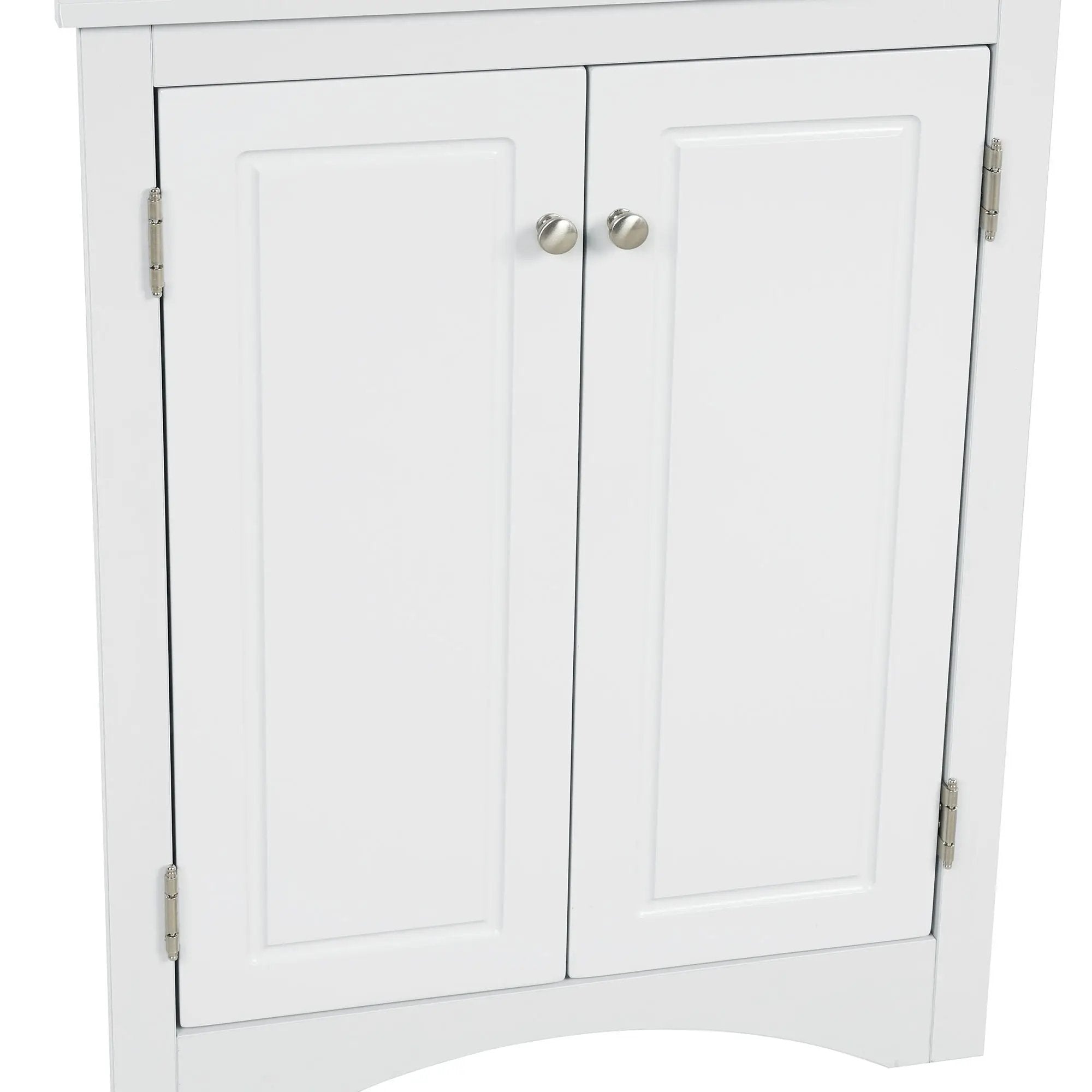 Triangle Bathroom Storage Cabinet With Adjustable Shelves, Freestanding Floor Cabinet For Home Kitchen by HouseOfZazla