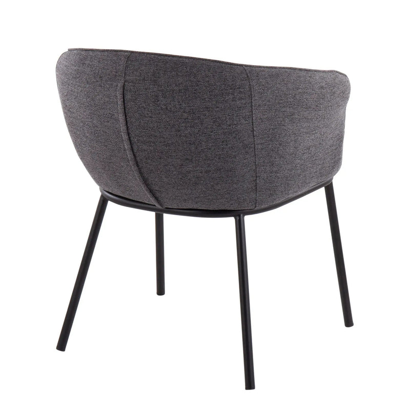 Ashland - Contemporary Chair - Black / Charcoal by HouseOfZazla