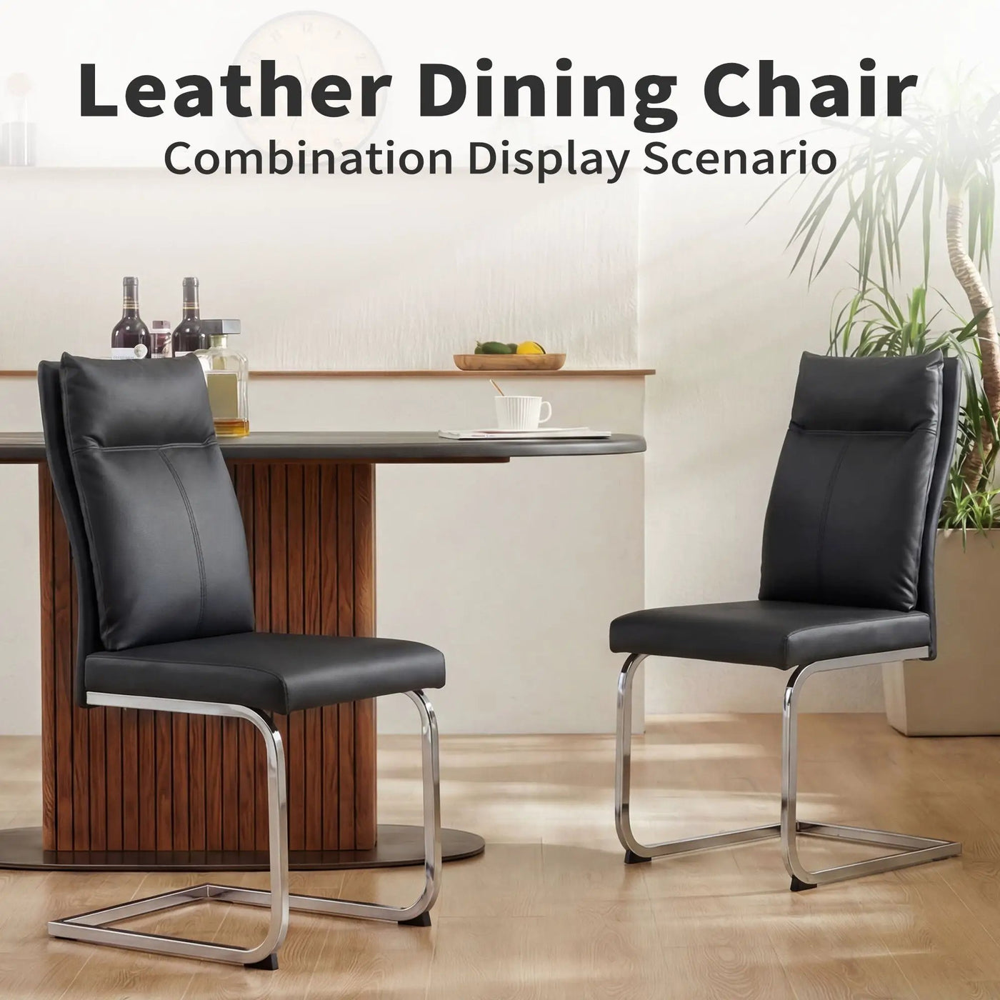 Modern Dining Chair SetWith Soft Cushion Backrest (2 Pieces) by HouseOfZazla