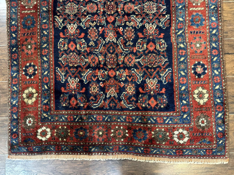 Antique Persian Tribal Rug 4x6, Kurdish Rug by Jewel Rugs