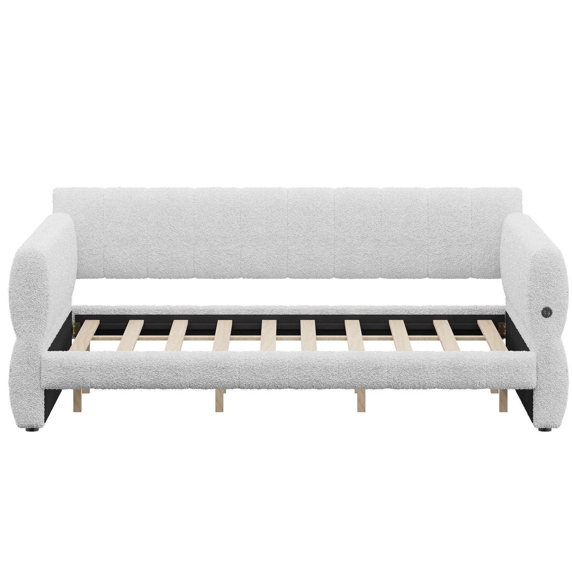 Upholstered Platform Bed With USB Charging by Unique Piece Furniture