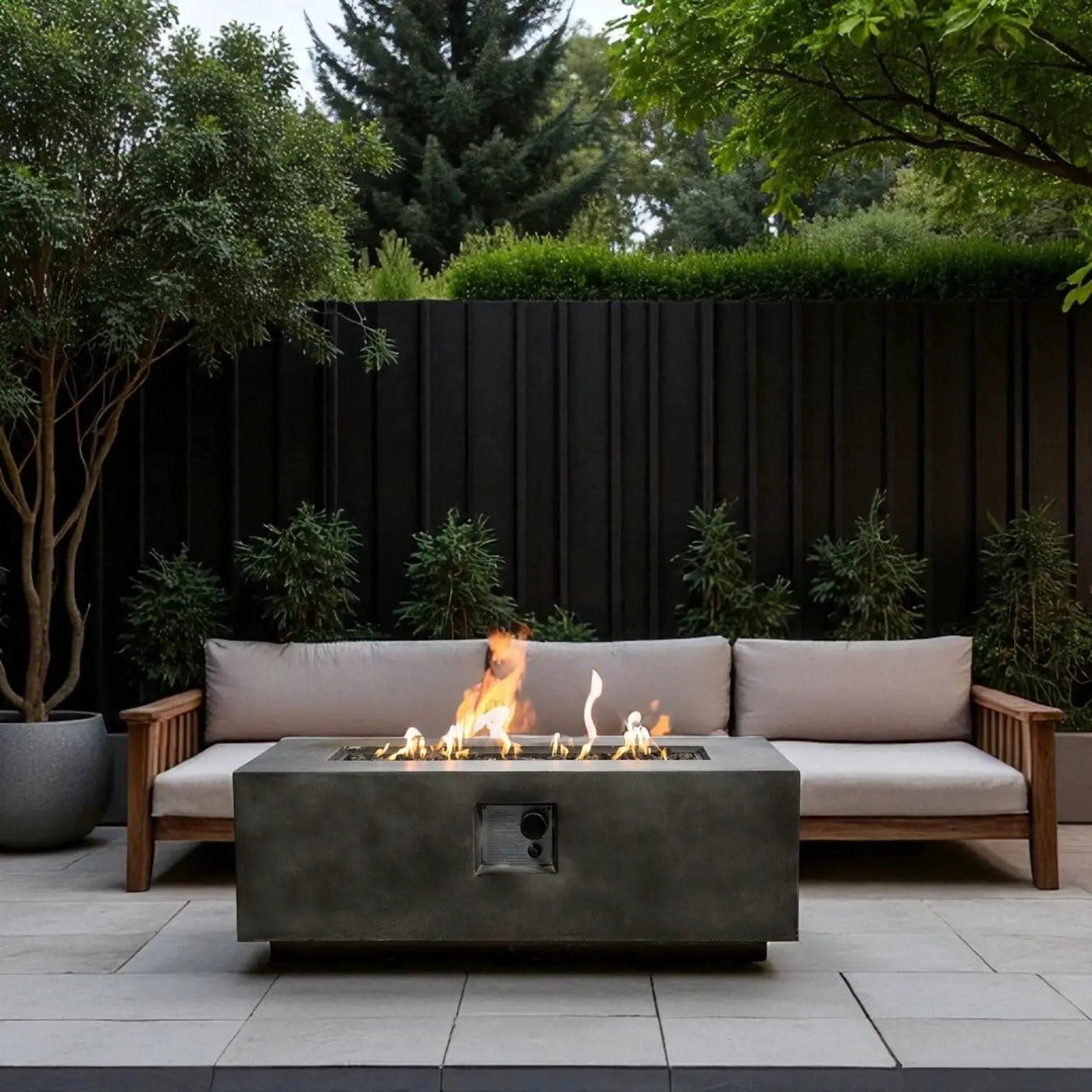 Lightweight Design Propane / Natural Gas Fire Pit Table by Unique Piece Furniture