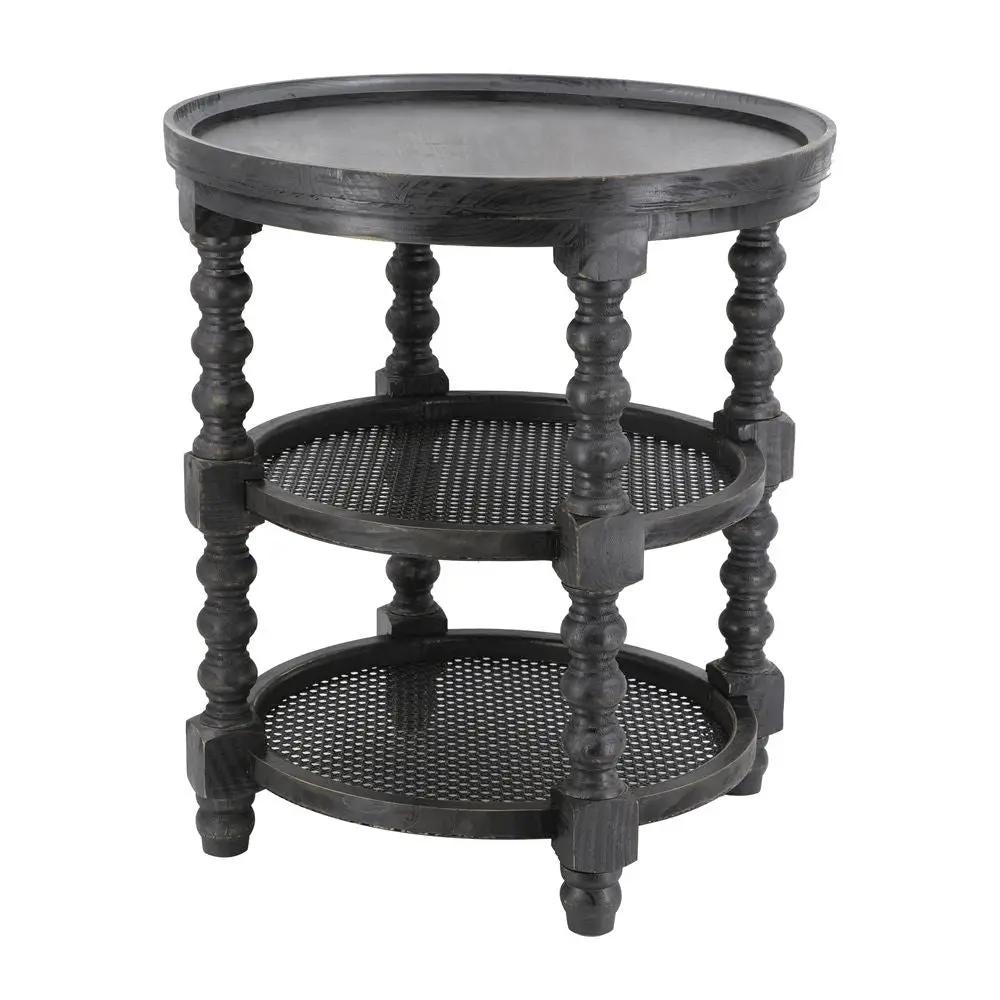 Round 3 Tiered Side Tabel, End Tabel For Lving Room Bedroom Entryway by Unique Piece Furniture