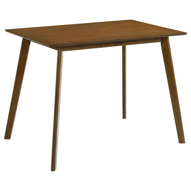 Aston - 5 Piece Counter Height Dining Set With Bent Backs And Upholstered Seats - Walnut by HouseOfZazla