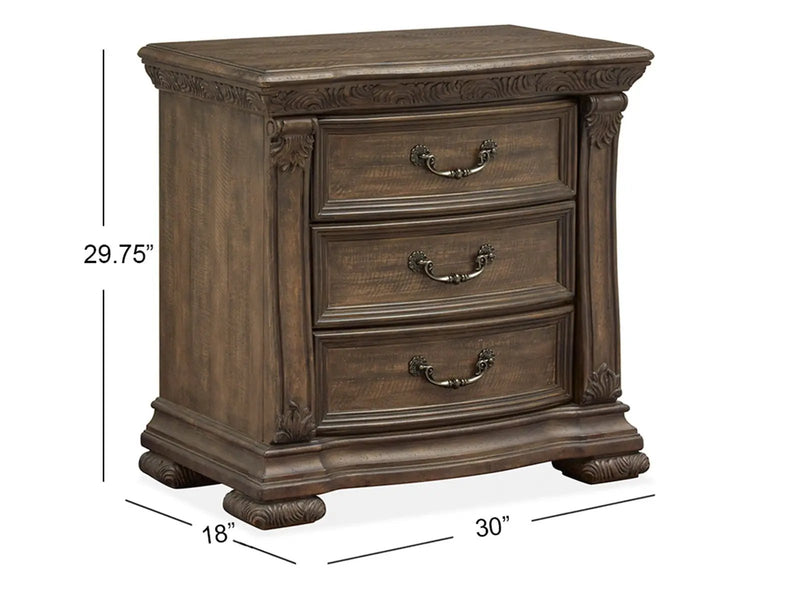 Durango - Drawer Nightstand - Willadeene Brown by Unique Piece Furniture