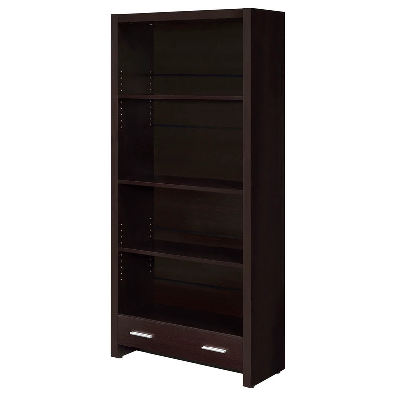 Skylar 71-inch 5-shelf Bookcase with Drawer Cappuccino by Unique Piece Furniture