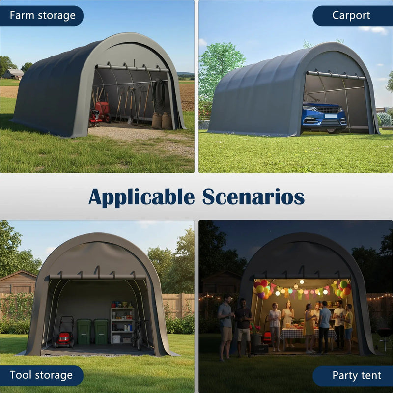 Heavy-Duty 12x20 FT Carport Canopy by HouseOfZazla
