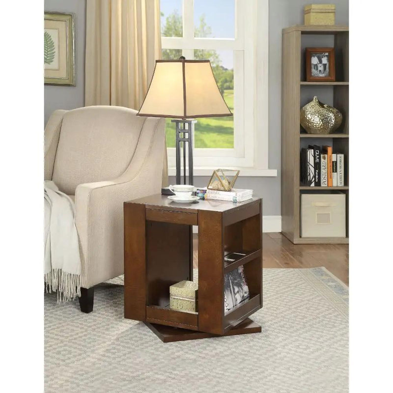 Pisanio - 22" End Table - Espresso by Unique Piece Furniture