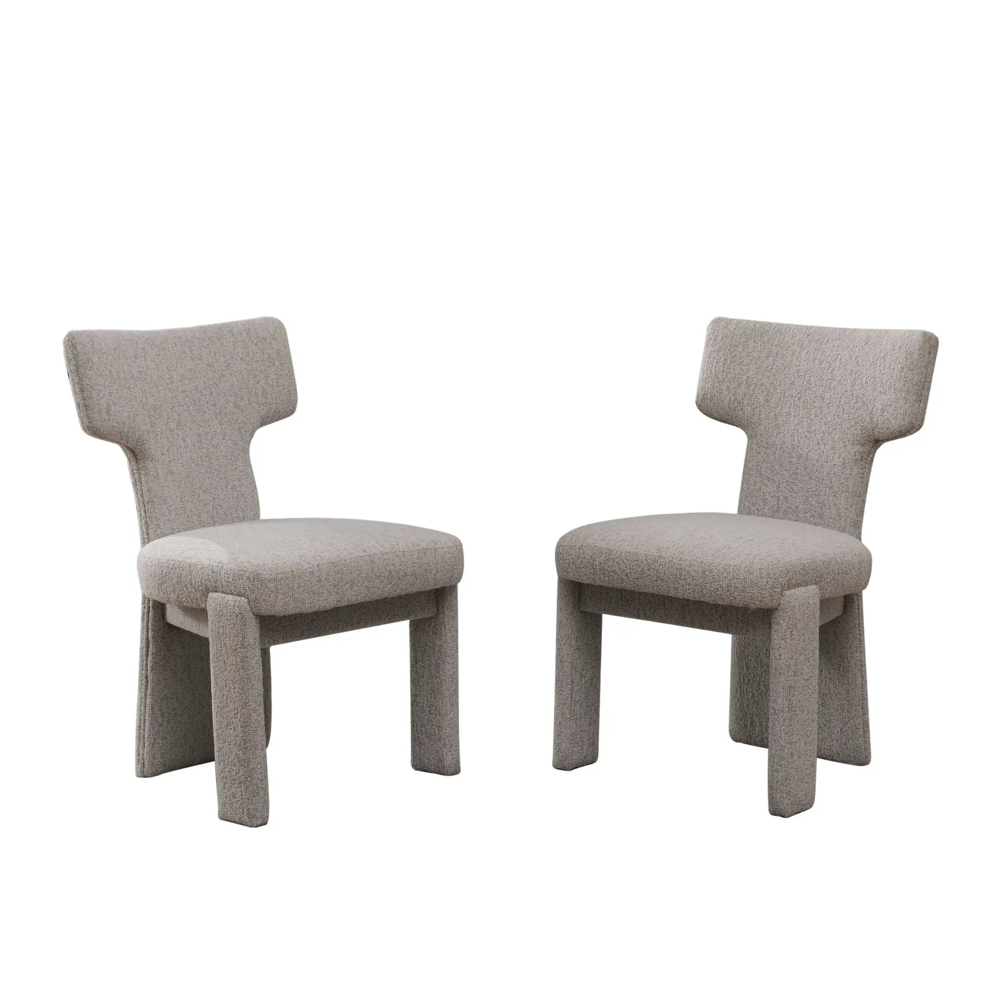 Armless Curved Back Accent Chairs by Unique Piece Furniture