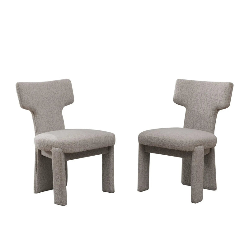Armless Curved Back Accent Chairs by Unique Piece Furniture