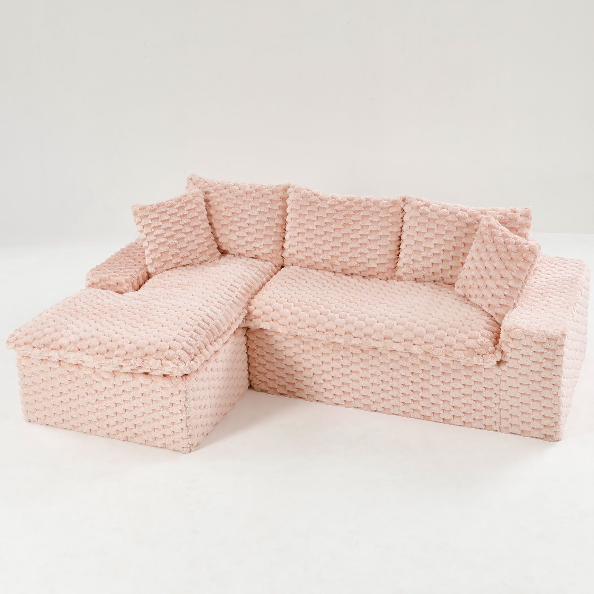 Modular Sofa, Convertible Twin Seat With Chaise Lounge by HouseOfZazla