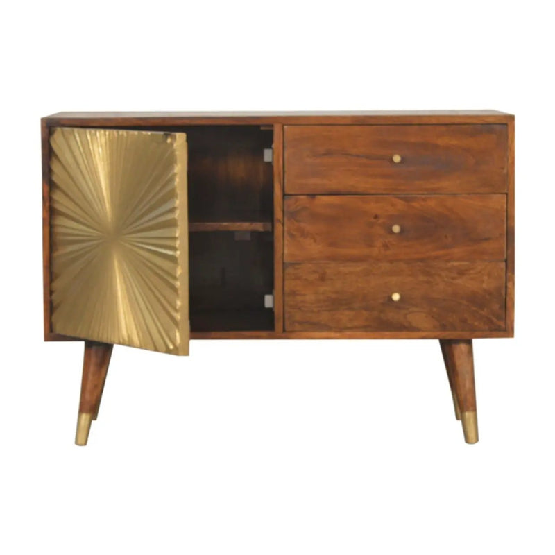 Manila - Sideboard, 3 Drawer - Chestnut by HouseOfZazla
