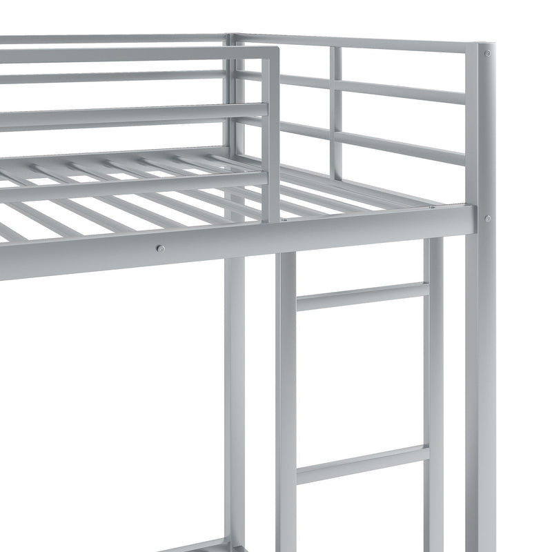 Metal Bunk Bed, Low Bunk Bed With Ladder by HouseOfZazla