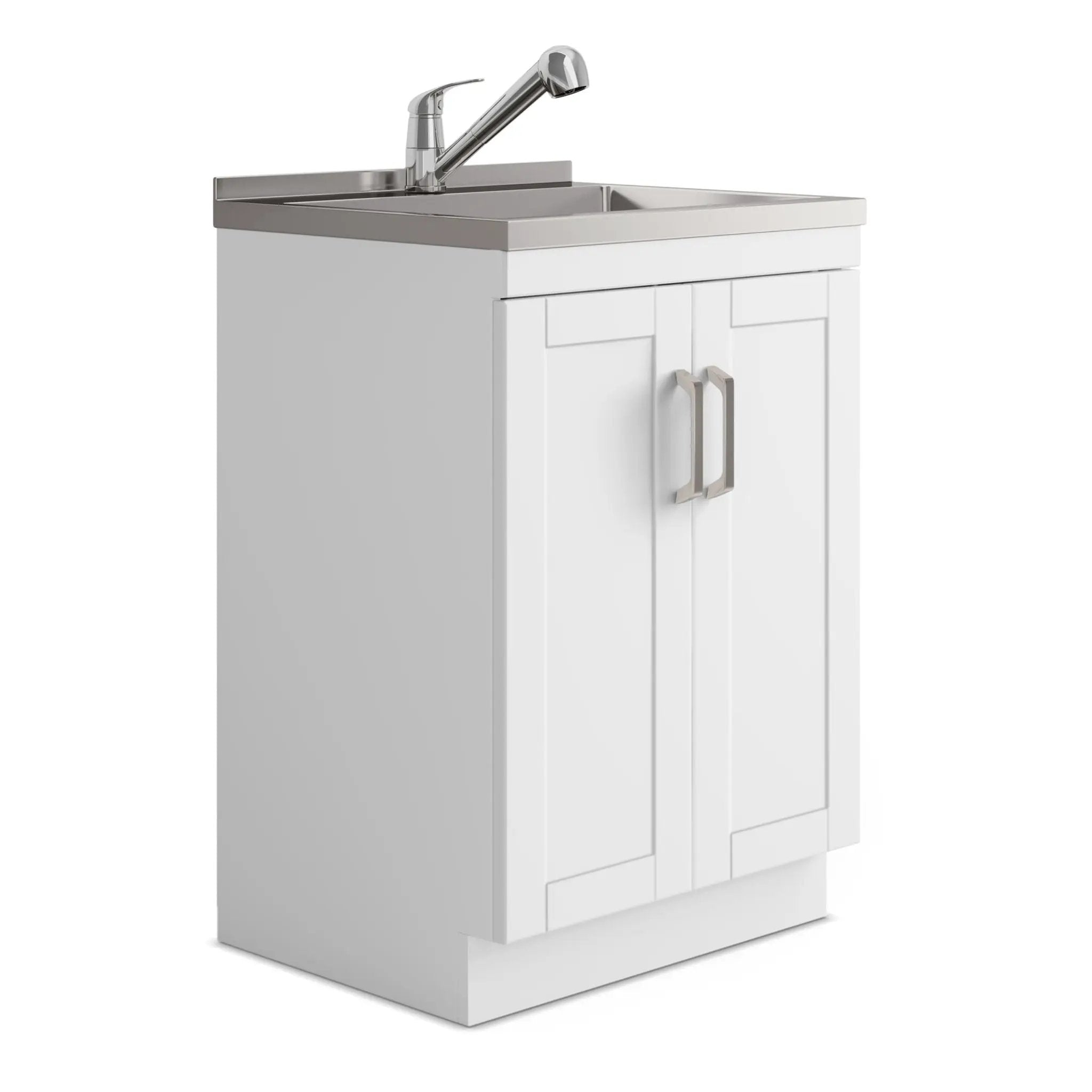 Kyle - Laundry Cabinet & Faucet And Stainless Steel Sink by Unique Piece Furniture