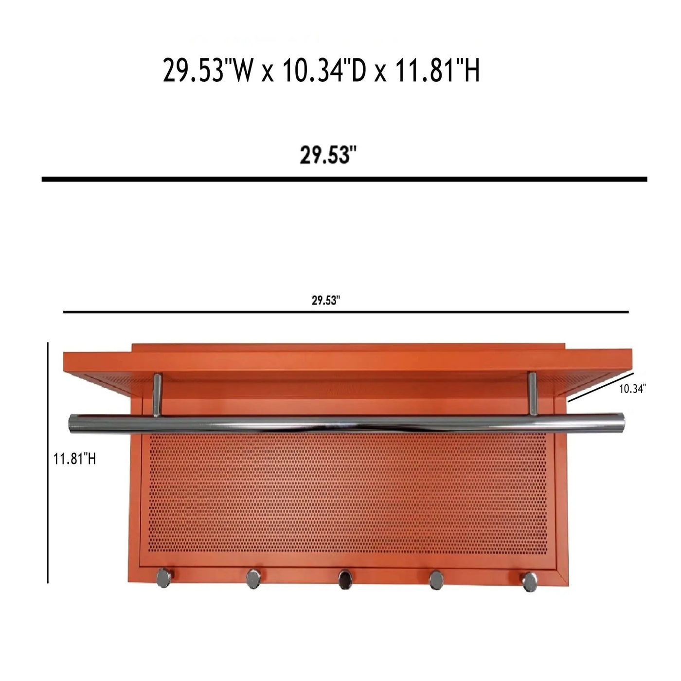 Esyspot - Hook Wall Mounted With Shelf by Unique Piece Furniture