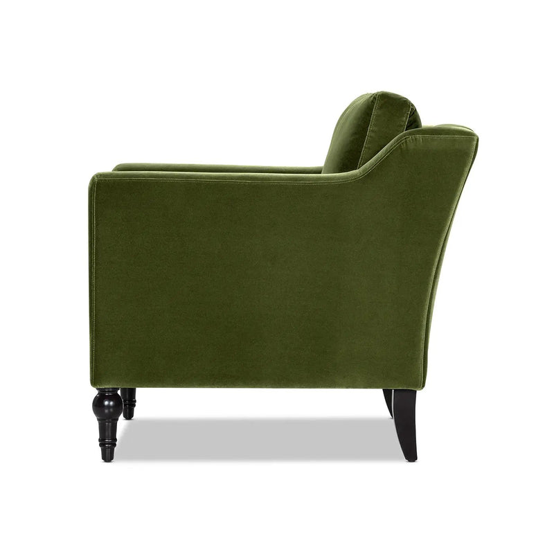 Josephine 33" Upholstered Accent Chair, Olive by HouseOfZazla